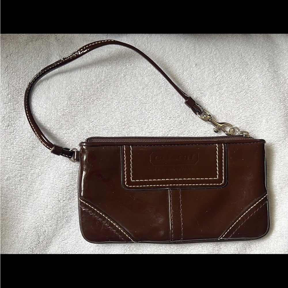 Coach patent Leather Clutch